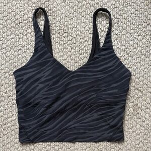 Black Zebra Print Women's tank top